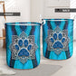 Dog Paw And Mandala Laundry Basket For Room Home Organizer