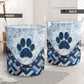 Dog Paw Blue Style Laundry Basket For Room Home Organizer