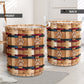 Dog Paw Handmade Red Laundry Basket For Room Home Organizer