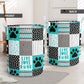 Dog Paw Live Love Bank Laundry Basket For Room Home Organizer