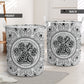 Dog Paw Mandala Laundry Basket For Room Home Organizer