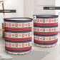 Dog Paw Pattern Knitted Laundry Basket For Room Home Organizer