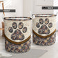 Dog Paw Tepee Fabric Laundry Basket For Room Home Organizer