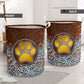 Dog Paw Vignette Vintage Laundry Basket For Room Home Organizer