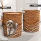 Dog We Love Dog Laundry Basket For Room Home Organizer
