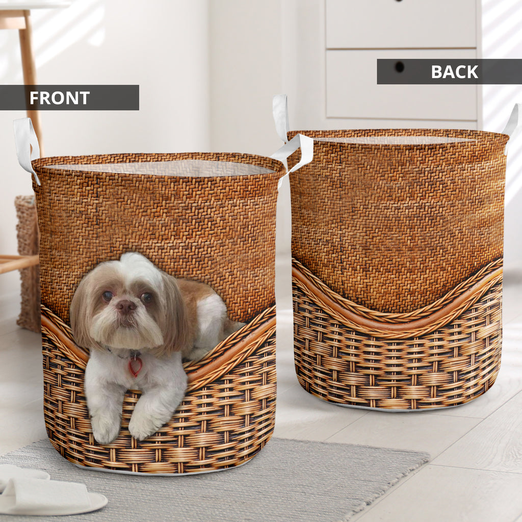 Dog We Love Dog Laundry Basket For Room Home Organizer
