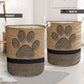 Dog Paw Rope Wallpaper Laundry Basket For Room Home Organizer