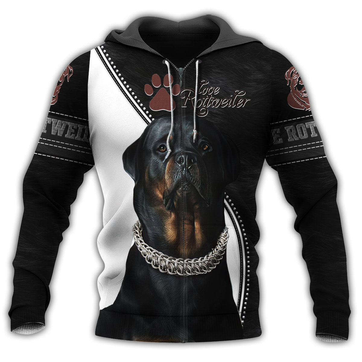 Rottweiler Lover Forever Hoodie For Casual Street Style Travel And Daily Comfort