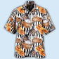 Black Dogs Striped Hawaiian Shirt For Beach Parties And Weekend Getaways