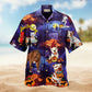 Summer Christmas July Santa Surf Hawaiian Shirt Tropical Styling View For Weekend Trips