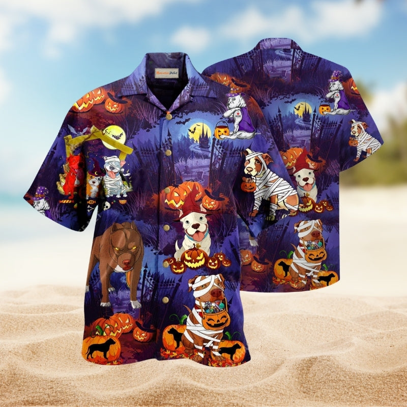 Halloween Spooky Hawaiian Shirt For Coastal Travel, Casual Events, And Comfortable Summer Wear