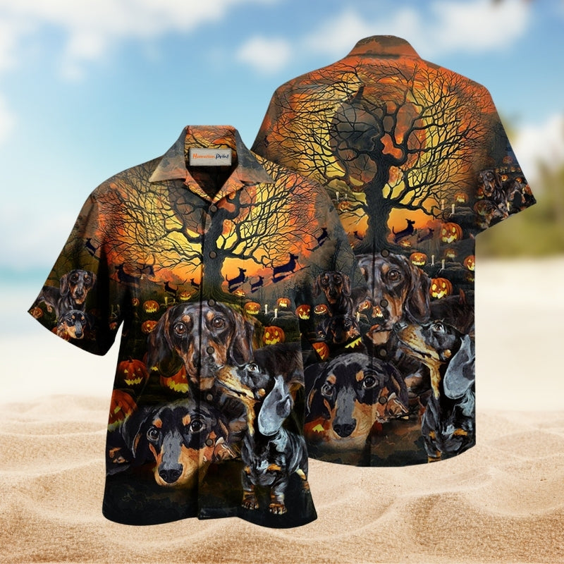 Dogs Awesome Dachshund Hawaiian Shirt For Coastal Travel Summer Holidays And Thoughtful Casual Gifts