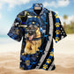 Dogs Back The Blue German Shepherd Hawaiian Shirt For Summer Vacation Beach Travel And Relaxed Casual Wear