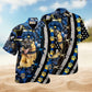 Dogs Back The Blue German Shepherd Hawaiian Shirt For Summer Vacation Beach Travel And Relaxed Casual Wear
