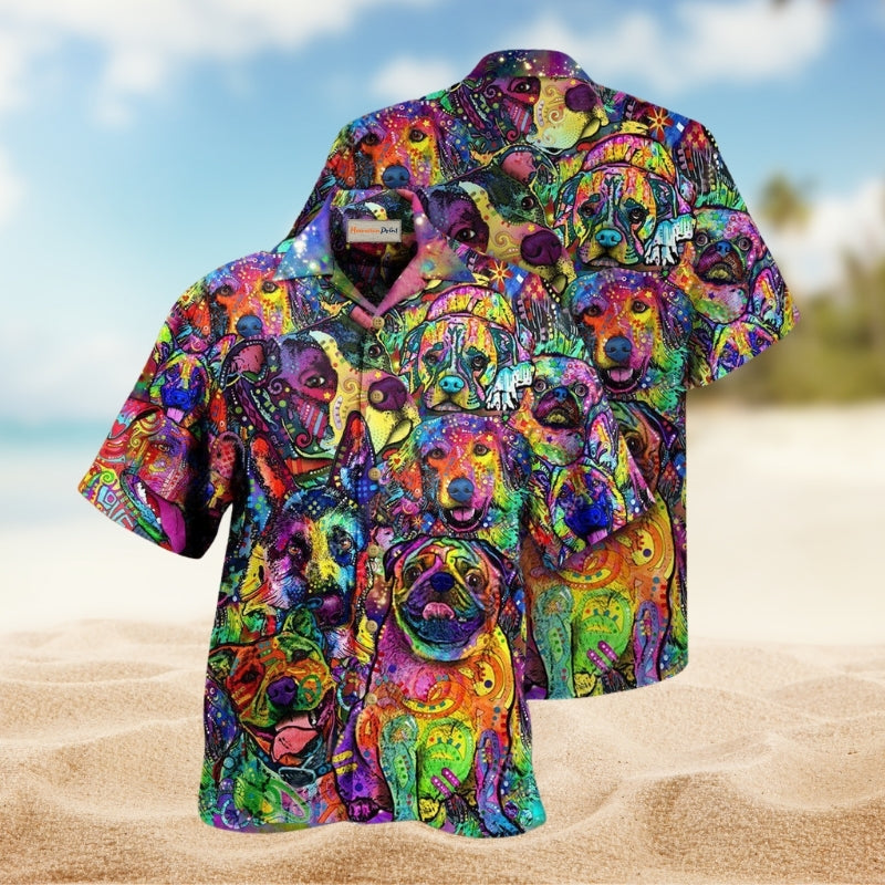 Loyal Dog Companion Hawaiian Shirt For Island Getaways Beach Parties And Comfortable Vacation Style