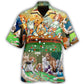 Dogs Playing Casino Fun Hawaiian Shirt For Beach Days, Summer Outings, And Thoughtful Gift Giving