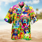 Festive Gnome Christmas Truck Hawaiian Shirt Design View For Summer Travel