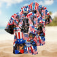 Dogs Dachshund Celebrates National Day Hawaiian Shirt For Summer Vacation Beach Travel And Relaxed Casual Wear