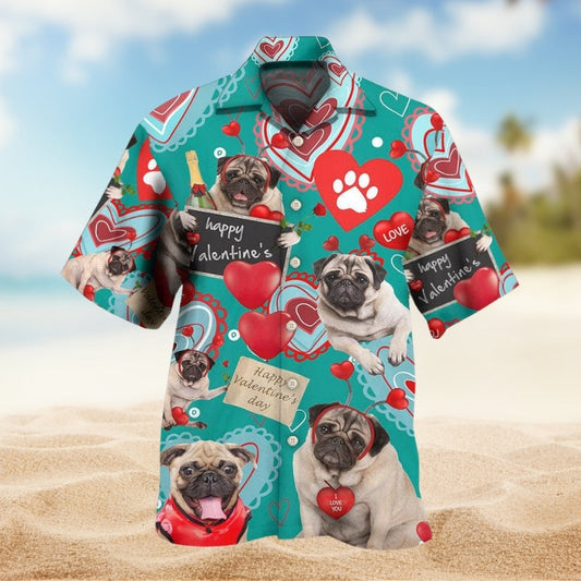 Dogs Valentine Hawaiian Shirt For Coastal Getaways, Outdoor Gatherings, And Thoughtful Gift Giving