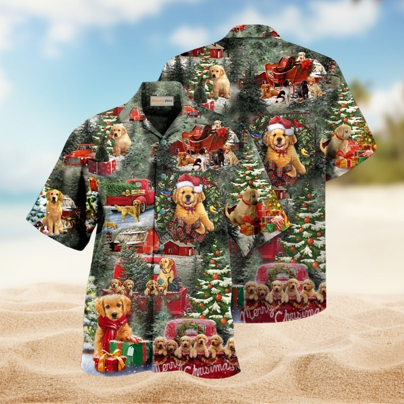Vintage Gardening Hawaiian Shirt Collar And Front View For Casual Outings