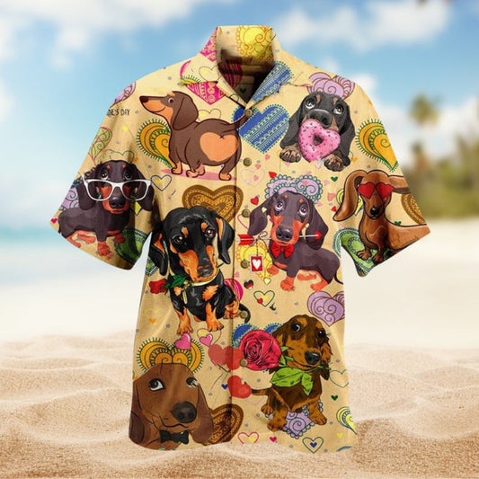 Dogs Heart Hawaiian Shirt For Coastal Travel, Casual Events, And Comfortable Summer Wear