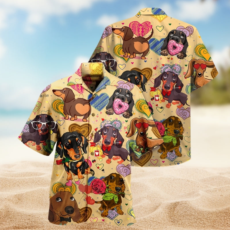 Dogs Heart Hawaiian Shirt For Coastal Travel, Casual Events, And Comfortable Summer Wear