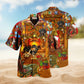 Christmas Creative Pattern Hawaiian Shirt For Island Vacations, Resort Wear, And Relaxed Seasonal Style