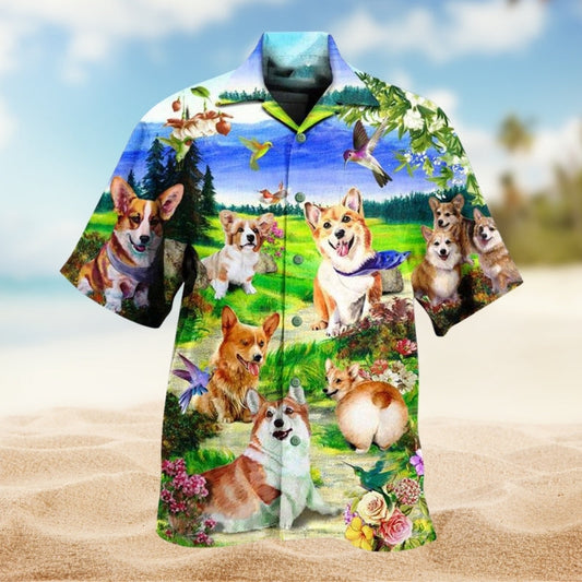Dogs Sky Hawaiian Shirt For Tropical Holidays, Outdoor Gatherings, And Everyday Comfort