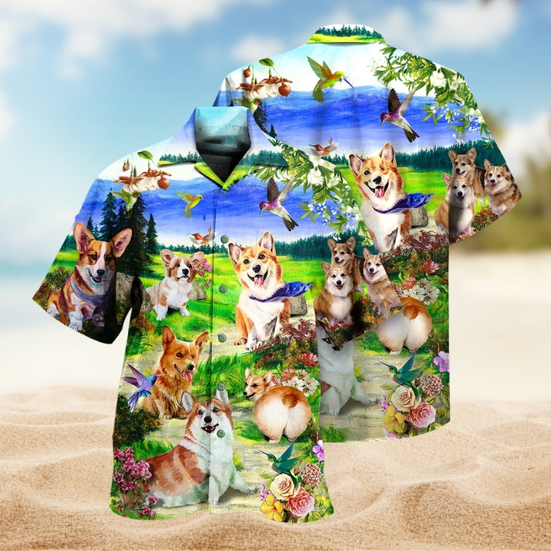 Dogs Sky Hawaiian Shirt For Tropical Holidays, Outdoor Gatherings, And Everyday Comfort