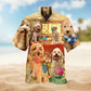 Dogs Creative Pattern Hawaiian Shirt For Coastal Getaways, Outdoor Gatherings, And Thoughtful Gift Giving
