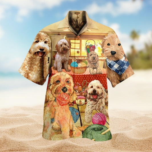 Dogs Creative Pattern Hawaiian Shirt For Coastal Getaways, Outdoor Gatherings, And Thoughtful Gift Giving