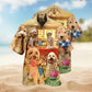 Dogs Creative Pattern Hawaiian Shirt For Coastal Getaways, Outdoor Gatherings, And Thoughtful Gift Giving