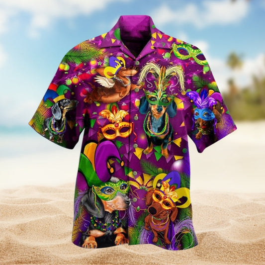 Dogs Prom King Queen Hawaiian Shirt For Resort Trips, Coastal Parties, And Warm Weather Style
