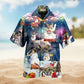 Bold Skull Attitude Hawaiian Shirt Front Pattern View For Beach Days
