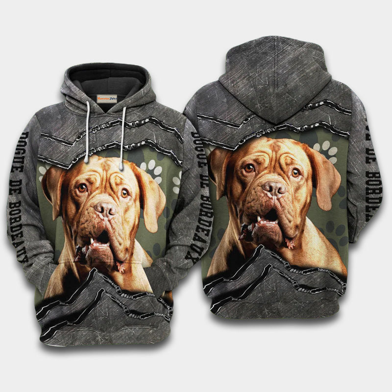 Dogue De Bordeaux Friend Hoodie For Casual Outfits Outdoor Trips And Comfortable Layering