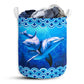 Dolphin Blue Sea Laundry Basket For Bathroom Bedroom Storage