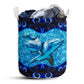 Dolphin Galaxy Blue Style Laundry Basket For Bathroom Bedroom Storage
