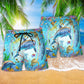 Dolphin Ocean Life Cool Beach Shorts For Resort Travel And Thoughtful Summer Gifting