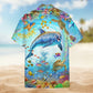 Dolphin Life In The Ocean World Hawaiian Shirt For Summer Vacation Beach Travel And Relaxed Casual Wear