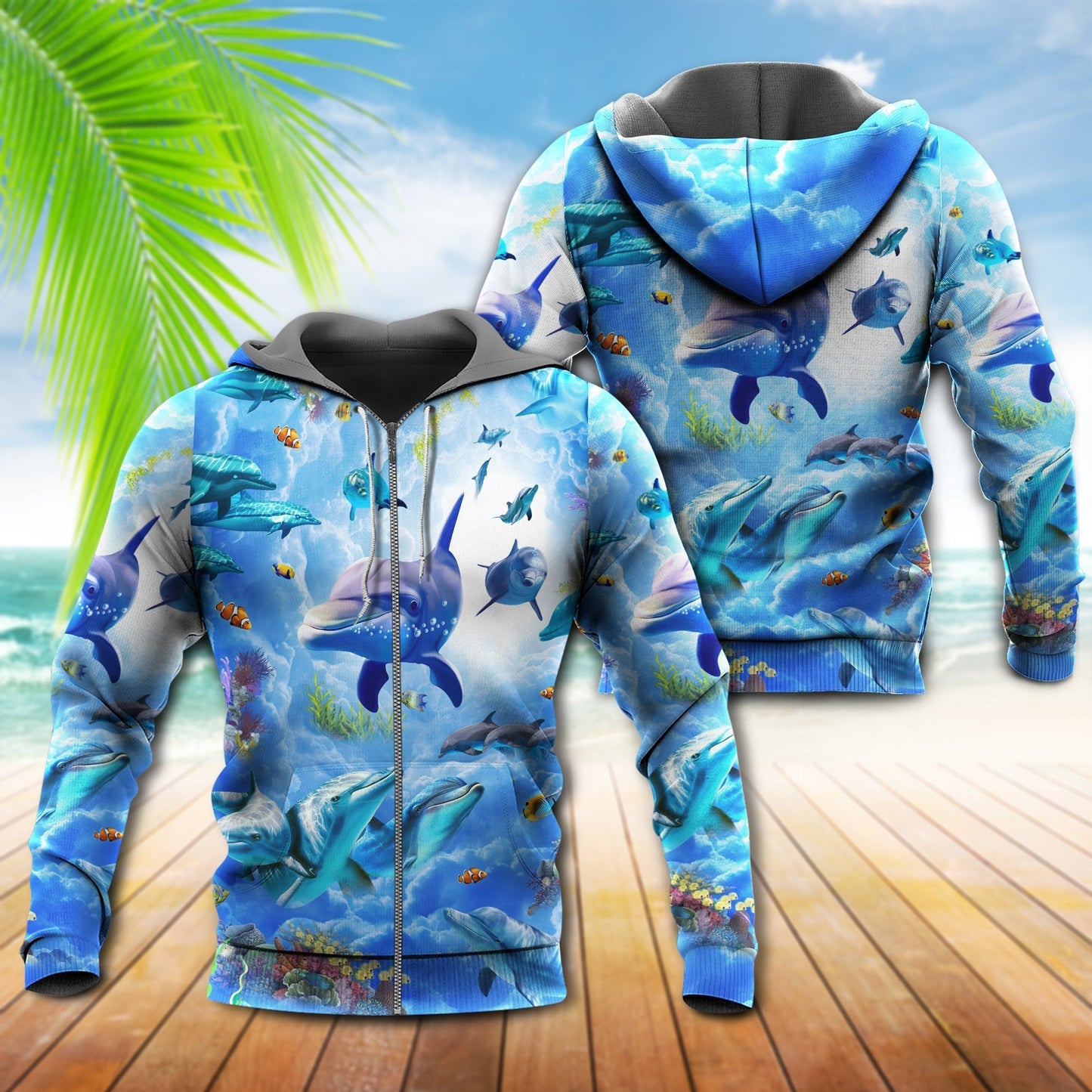 Dolphin Spirit Animal Hoodie For Coastal Travel Casual Outfits And Relaxed Daily Wear