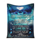 Dolphin To My Wife Dolphin In The Ocean Flannel Blanket For Cozy Bedroom Sofa Decor