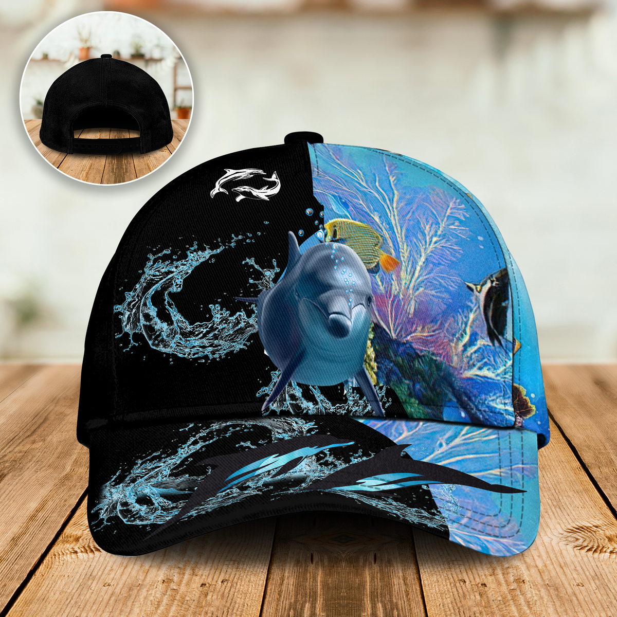 Dolphin Amazing Love Ocean Classic Cap For Casual Styling Holiday Travel And Weekend Adventures