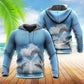 Blue Dolphin Fresh Sky Hoodie For Ocean Adventures Seasonal Travel And Gift Giving