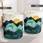 Dolphin's Landscape Laundry Basket For Room Home Organizer