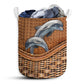 Small Size Dolphin Laundry Basket For Bathroom Bedroom Storage