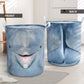 Dolphin Face And Butt Laundry Basket For Room Home Organizer
