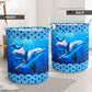 Dolphin Blue Sea Laundry Basket For Room Home Organizer