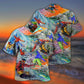 Snowboarding Hawaiian Shirt With All Over Print For Tropical Holiday Resort Parties And Everyday Style