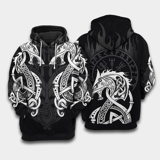 Double Dragon Fire Hoodie For Creative Casual Style Seasonal Outings And Comfort