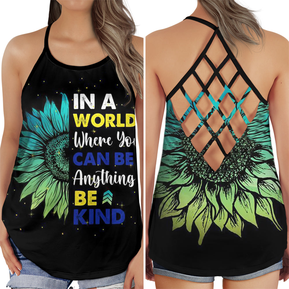 Down Syndrome Awareness Kindness Hollow Tank Top For Community Events And Positive Support